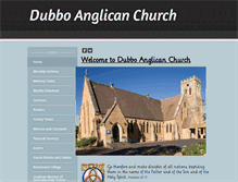 Tablet Screenshot of dubboanglicanchurch.org